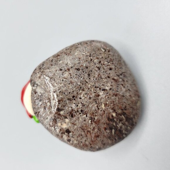 Handcrafted Frog Figurine Sitting On Stone Office Desk Home Shelf Decor - Picture 7 of 8